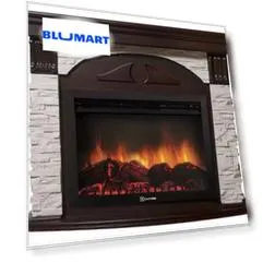 Портал «Firelight» Torre 25U (угловой) камень белый/темный дуб