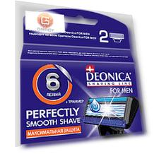 Deonica, Сменные кассеты для бритья FOR MEN 6 лезвий, 2 шт