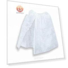 Igrobeauty, Пеньюар на резинке с завязками 150х800 мм, материал SMS, 5 шт (2 цвета), 5 шт, Белый