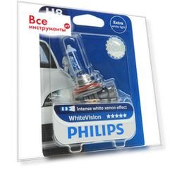 Автолампа philips h8, 35 pgj19-1 vision 3700k 12v 1,10 12360whvb1