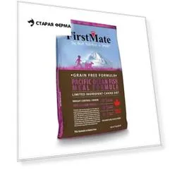 FirstMate Pacific Ocean Fish Meal Weight Control сухой беззерновой низкокалорийный корм для пожилых собак и собак, склонных к ожирению