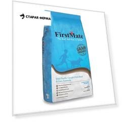 FirstMate Wild Pacific Caught Fish Meal & Oats сухой низкозерновой корм для щенков и взрослых собак с рыбой и овсом - 11,4 кг