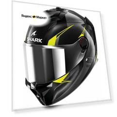 Мотошлем интеграл Shark SPARTAN GT PRO KULTRAM CARBON Black/Yellow, XXL