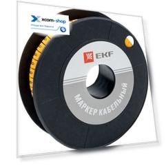 Маркер на кабель EKF plc-KM-2.5-9 2,5 мм2 "9" (1000 шт.) (ЕС-1)