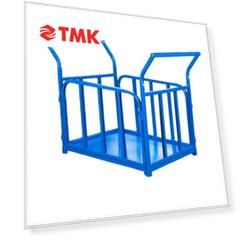 Тележка платформенная TOR ТП-Б (700х1200) с бортами и двумя ручками (колеса 160 мм)