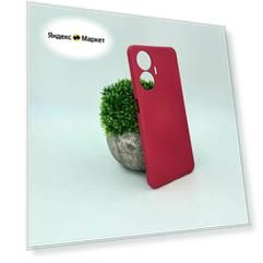 Силиконовый чехол с Soft-touch покрытием для Realme C55 / Реалме Ц55 / с защитой блока камер и бархатной подложкой