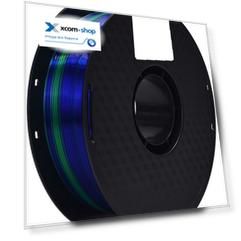 Пластик Crown Micro CM-FILPLASD009BG PLA Silk двойной 1.75 1кг синий-зелёный