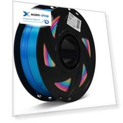 Пластик Crown Micro CM-FILPLAST014PBY PLA Silk тройной 1.75 1кг пурпурный-синий-фл.жёлтый