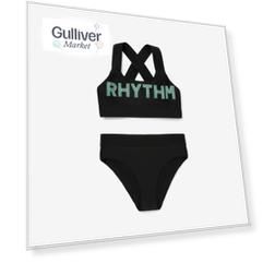 Купальник раздельный детский чёрный Gulliver (134-140)