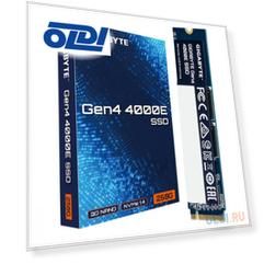Твердотельный накопитель SSD Gigabyte M.2 2280 250GB Gen4 4000E SSD PCI Express 4.0x4, NVMe 1.4, 3500/1800, MTBF 1.5M, 3D NAND, 150TBW, RTL