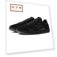 Замшевые кеды Swan Balmain