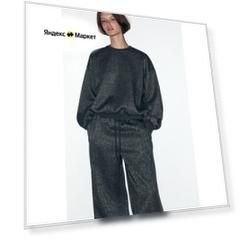Свитшот спортивный Befree Basic, размер XL/170, , темно-серый меланж