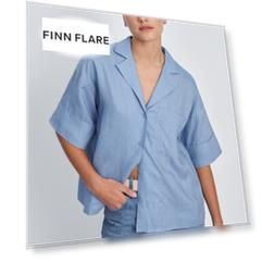 Рубашка изо льна с коротким рукавом Рубашка изо льна с коротким рукавом