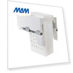 HAMPER LM40 Корзина для белья выдвижная, 1 емкость (35л), напр.полн.выдв., плавн.закр., креп.фасада, цвет белый (LHM401-35WT)