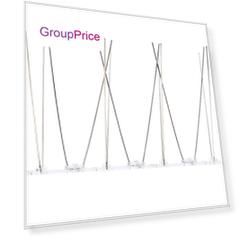 Отпугиватель для птиц, 25 × 10 см, шипы противоприсадные 20 шт., 2 ряда, greengo