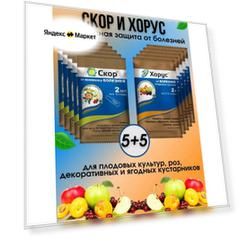 Набор средств для защиты растений Хорус и Скор 10 шт