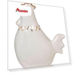 Декоративная керамическая курочка с золотыми деталями, 11х6х13,5 см