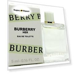 Туалетная вода женская BURBERRY Her, миниатюра 5 мл