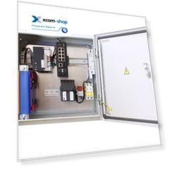 Коммутатор неуправляемый OSNOVO OSS-44TB1(SW-60812/I) уличный, 11 портов с термостабилизацией с резервным питанием; 6xRJ-45 10/100Base-T с PoE (Порты