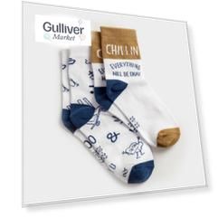 Носки средней длины 2 пары для мальчика Button Blue (14-16)