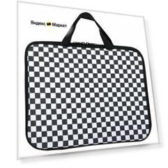 Папка на молнии с ручками А4 Brauberg "Black and white", 1 отделение, полиэстер, 20мм (272172)