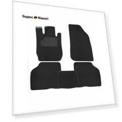 Коврик салонный ворсовый (черный) для Nissan Almera ВАЗ (13-18)