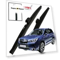 Дворники Subaru Forester (4) SJ / S13 / Субару Форестер 2012 2013 2014 2015 2016 Щетки стеклоочистителя зимние LYNXauto 650мм-430мм к-т 2шт.