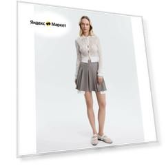 Юбка Gloria Jeans, размер XXS (36-38), серый
