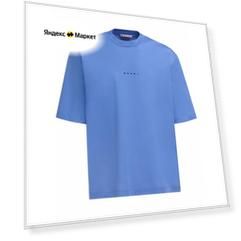 Футболка Marni, размер 46 IT, cиний