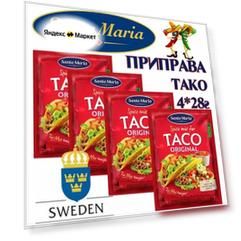 Приправа Santa Maria Тако, измельченная, для тако, 112г, 4шт