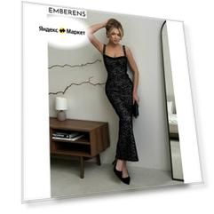 Платье EMBERENS Весна-лето 2025, размер S, черный