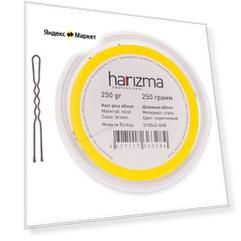Шпильки Harizma 60 мм волна 250 гр коричневые h10543-04B