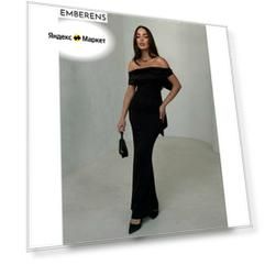 Платье EMBERENS Весна-лето 2025, размер M, черный