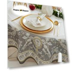 Скатерть водоотталкивающая Этель "Classic style" d220см +/-3см, 100% хлопок, саржа 190 гр/м2