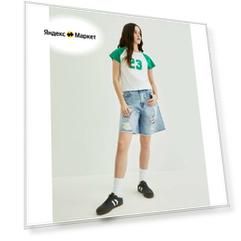 Шорты Gloria Jeans, размер 13-14л/164 (40), голубой, розовый