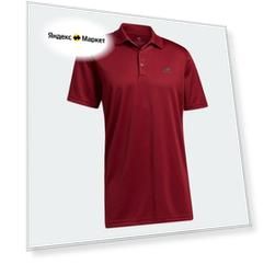 Поло adidas Performance Primegreen, размер 52-54, бордовый