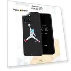 Силиконовый чехол Mcover для Honor X7C (Хонор ИКС7 Ц), Игры в космосе