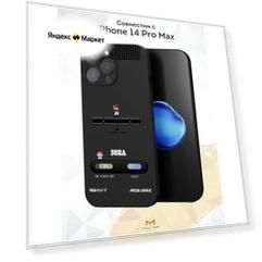 Чехол Mcover с рисунком Сега. Марио на iPhone 14 Pro Max, силиконовый, матовый, защита камеры