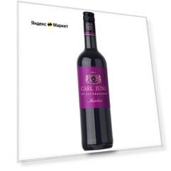 Вино безалкогольное Carl Jung Merlot красное полусухое 0.75 л