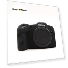 Силиконовый противоударный чехол MyPads Antiurto для фотоаппарата Canon EOS R8 ультра-тонкий черный