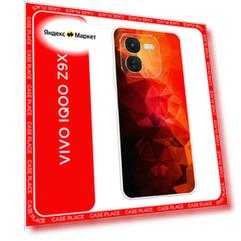 Чехол на Vivo iQOO Z9X / Виво iQOO Z9X с принтом Красная геометрия