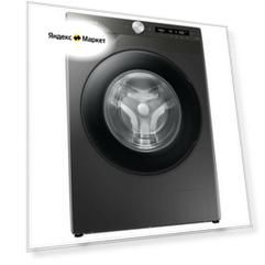 Узкая стиральная машина Samsung WW70AG6S23ANLP, 7 кг, с электронным управлением, инверторным мотором, обработкой паром, технологией Eco Bubble, серый