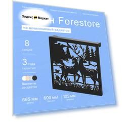 Навесной экран Forestore для алюминиевых батарей 8 секции (665мм)