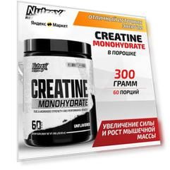 Nutrex, Креатин моногидрат, Creatine Drive Black, порошок 300г, Спортивное питание для набора мышечной массы, восстановления и энергии