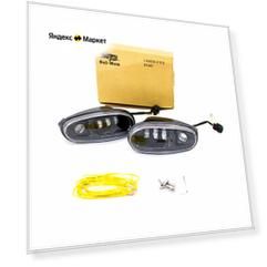 ПТФ Ланос двухрежимные ближний дальний Sal-Man 4 диода LED 50w+60W (01447) Chevrolet Lanos, Daewoo Lanos, ЗАЗ Shance
