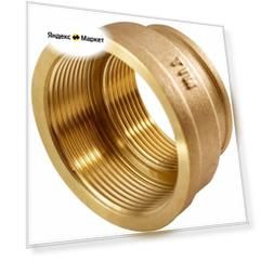 Муфта переходная для труб Tim SF089, латунь, внутренняя резьба, 3/8"-1/4", 2 шт