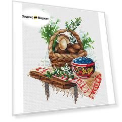 Вышивка Грибная пора 13x11 см.