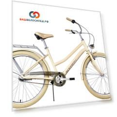 Велосипед женский, городской Stark Comfort Lady 26" 2025 персиковый матовый/светло-лиловый, HQ-0017933 (Рама: M(16))