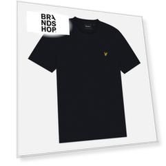 Мужская футболка Lyle & Scott Plain Regular Fit, цвет чёрный, размер L
