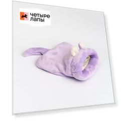 Rurri Лежанка-мешочек для грызунов Ушастик, 24х22х4 см, сиреневая